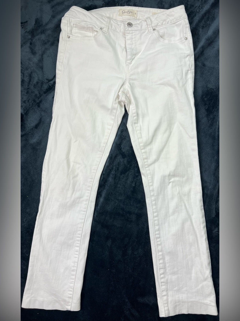 Jessica Simpson White Straight-Leg Women's Jeans